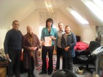 Devizes Fairtrade Group members with Claire Perry 