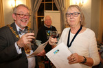 Devizes Mayor and Mayoress tasting Fairtrade wine